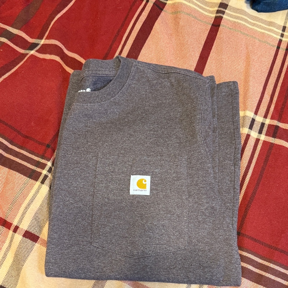 Carhartt Heather purple Pocket T-Shirt
